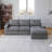 Demarco Modern Boneless Corduroy Modular Sectional Sofa with Reversible Chaise and Neck Pillow Support-115751546
