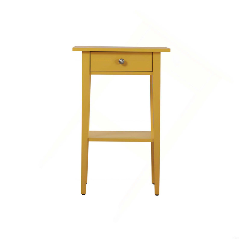 Table de chevet contemporaine en bois avec tiroir et tablette pour une organisation de chevet sans effort et une utilisation quotidienne durable