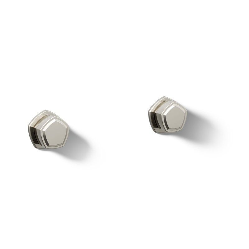 Occasion Wall-Mount Bathroom Sink Faucet Knob Handle Trim, Polished Nickel