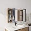Armoire de salle de bain avec miroir et rangement