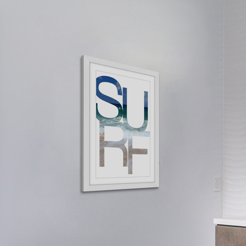 «Surf Water» par Diana Alcala, impression encadrée sur papier, H 24 po x l 16 po x P 1,5 po
