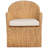 Aahan Linen Arm Chair in Brown