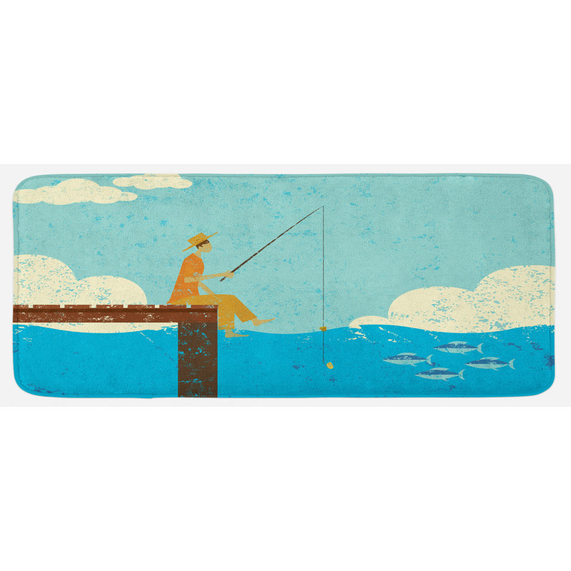 Tapis de cuisine poisson