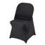 La housse pliante en élasthanne universelle Universal couvre 100 housses noires lavables pour un banquet de mariage