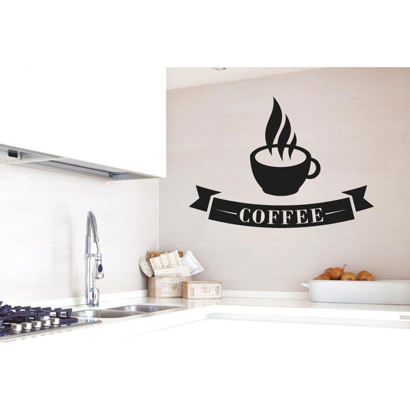 Food & Beverage Wall Decal, Medium, Black