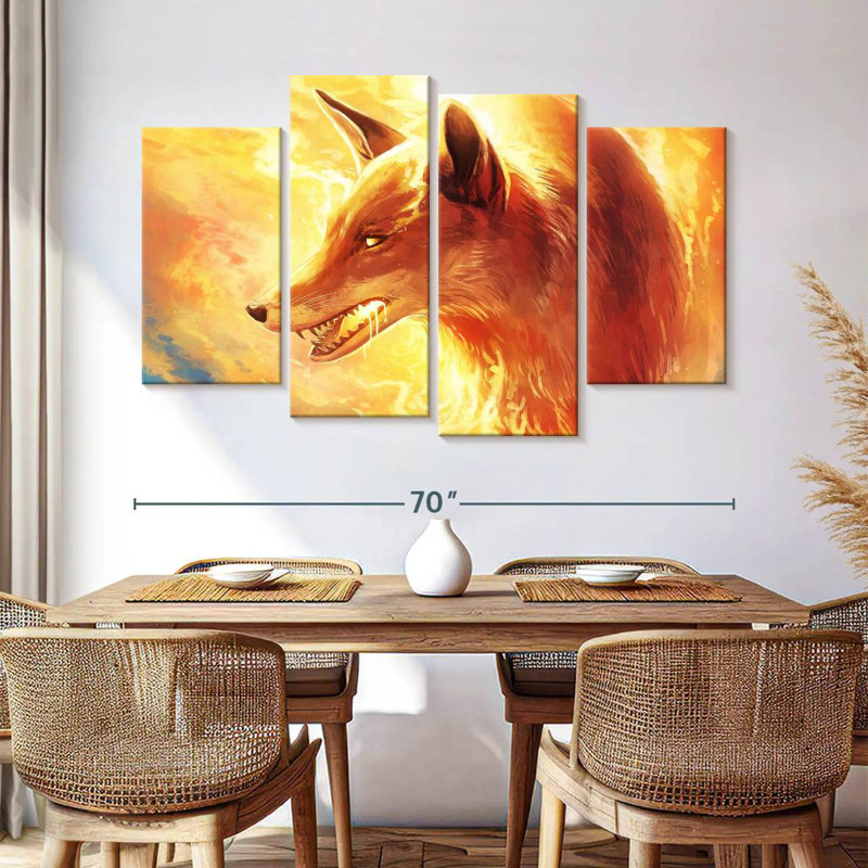 Brampt Fire Fox, 42" H x 68" W