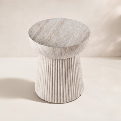 Neptune 15" Concrete Outdoor Side Table