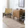 Diskson Machine Woven Polyester Area Rug in Beige