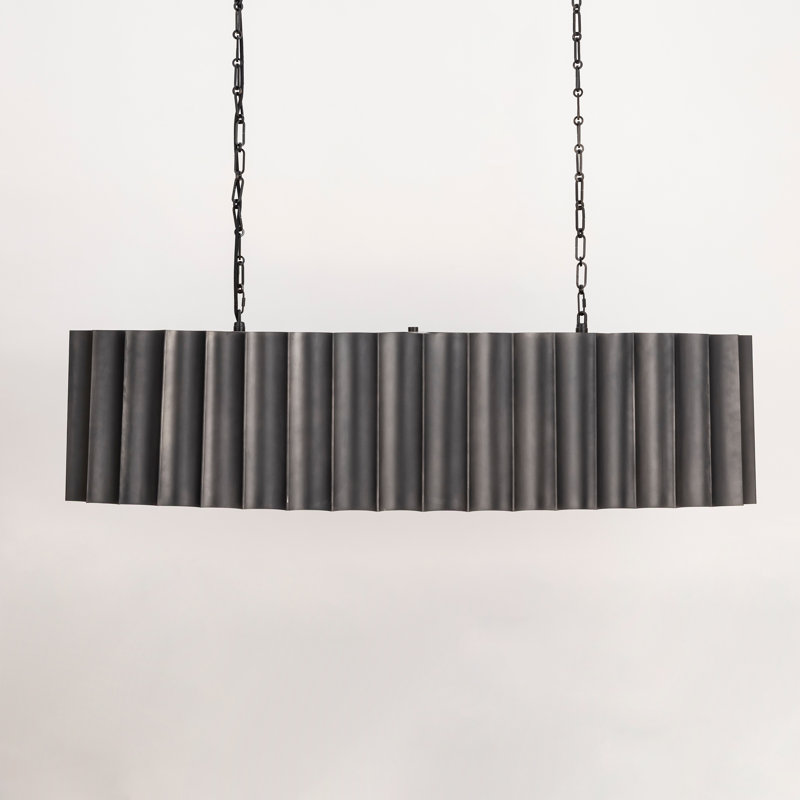 Allegra-Linear Pendant, Gunmetal/Gold