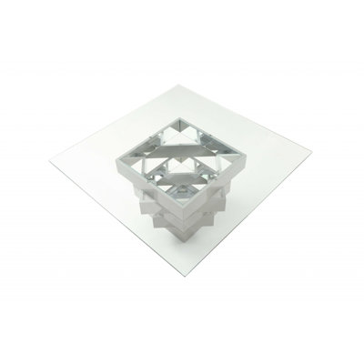 Akar Glass Top Dining Table