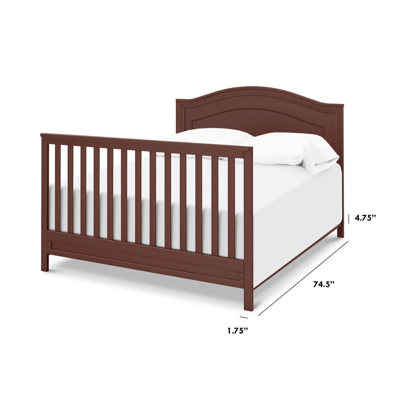 Rails pour lit double, Cramoisi