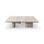 Table basse à double piédestal 47 po