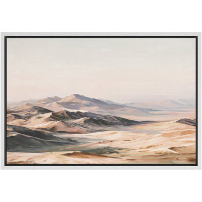 Doux paysage de montagne désertique, photos de salon, impression sur toile encadrée
