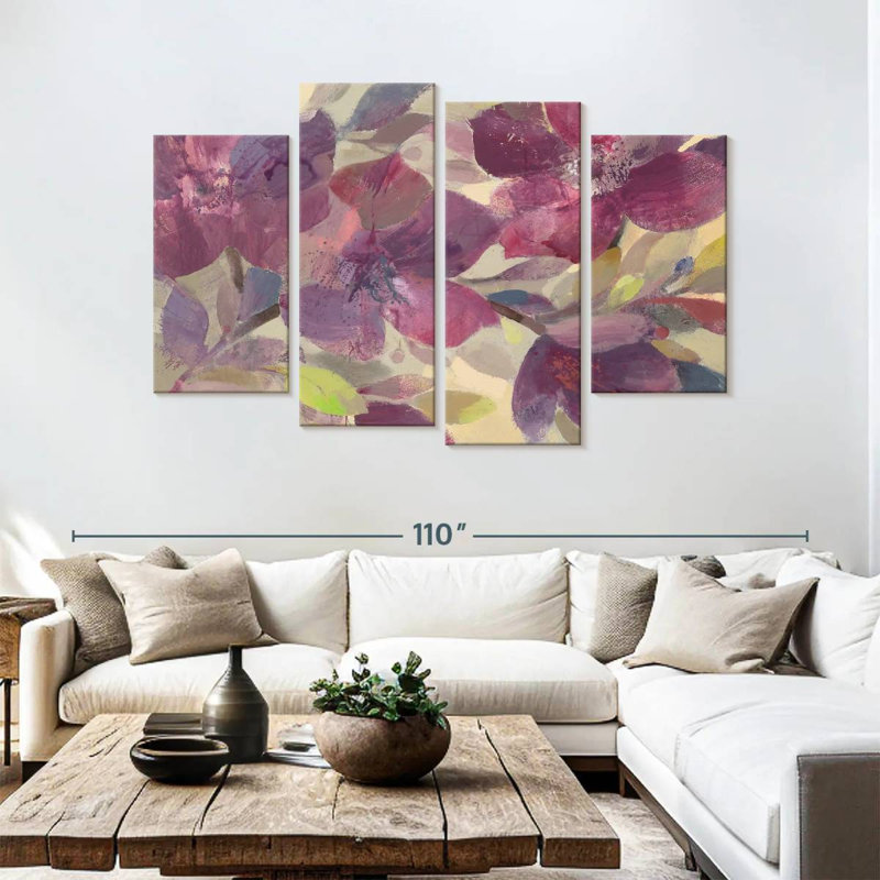 Fleurs d'automne Avery, H 54 po x l 84 po