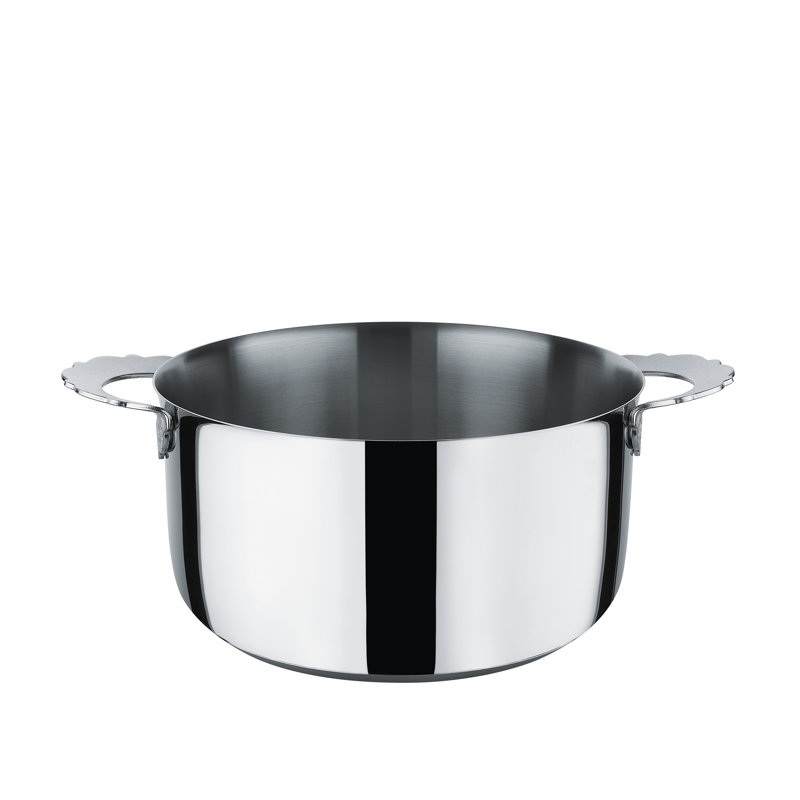Alessi Dressed Stainless Steel Round, 16cm W x 16cm D