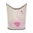 3 Sprouts - Baby Laundry Hamper  - Storage Basket Organizer Bin for Nursery - Swan