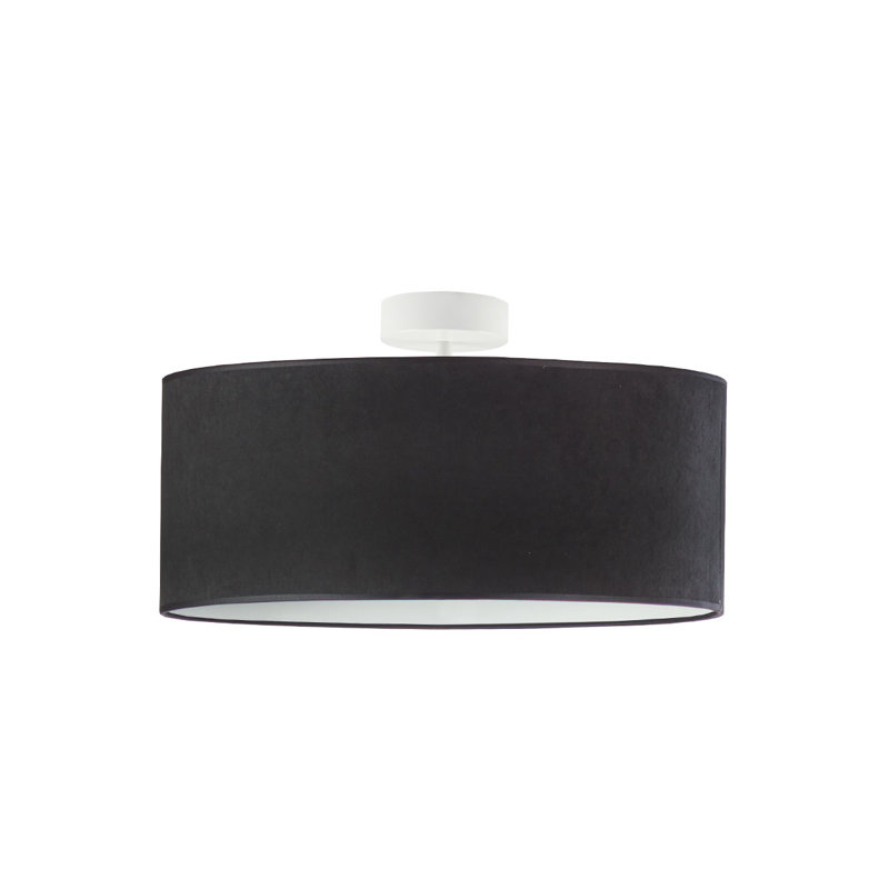Ajahar 3 - Light Drum Pendant, Black/White, White