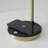 Ezra 16.5" Modern LED Desk Lamp with Gold Finish, Wireless Charging Pad, Adjustable Head, and 3-Way Dimming-69896189