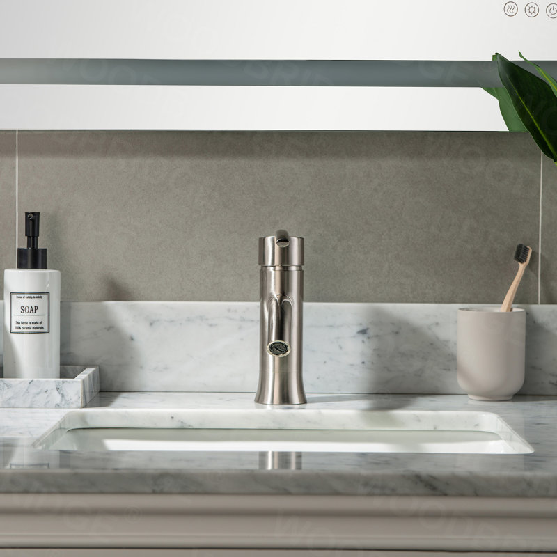 Single-handle Bathroom Faucet, Brushed Nickel