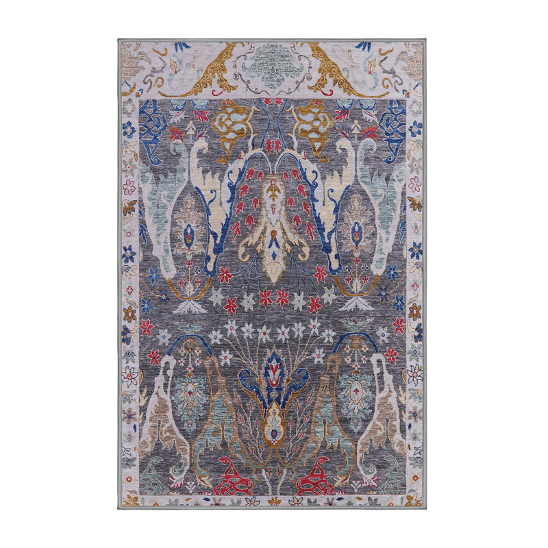 Oriental Indoor Rug, Rectangle 7' x 9'