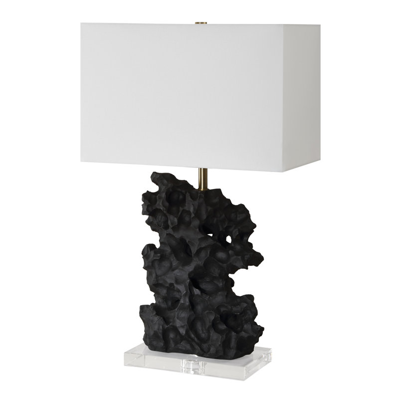 Delince Black Stone Table Lamp