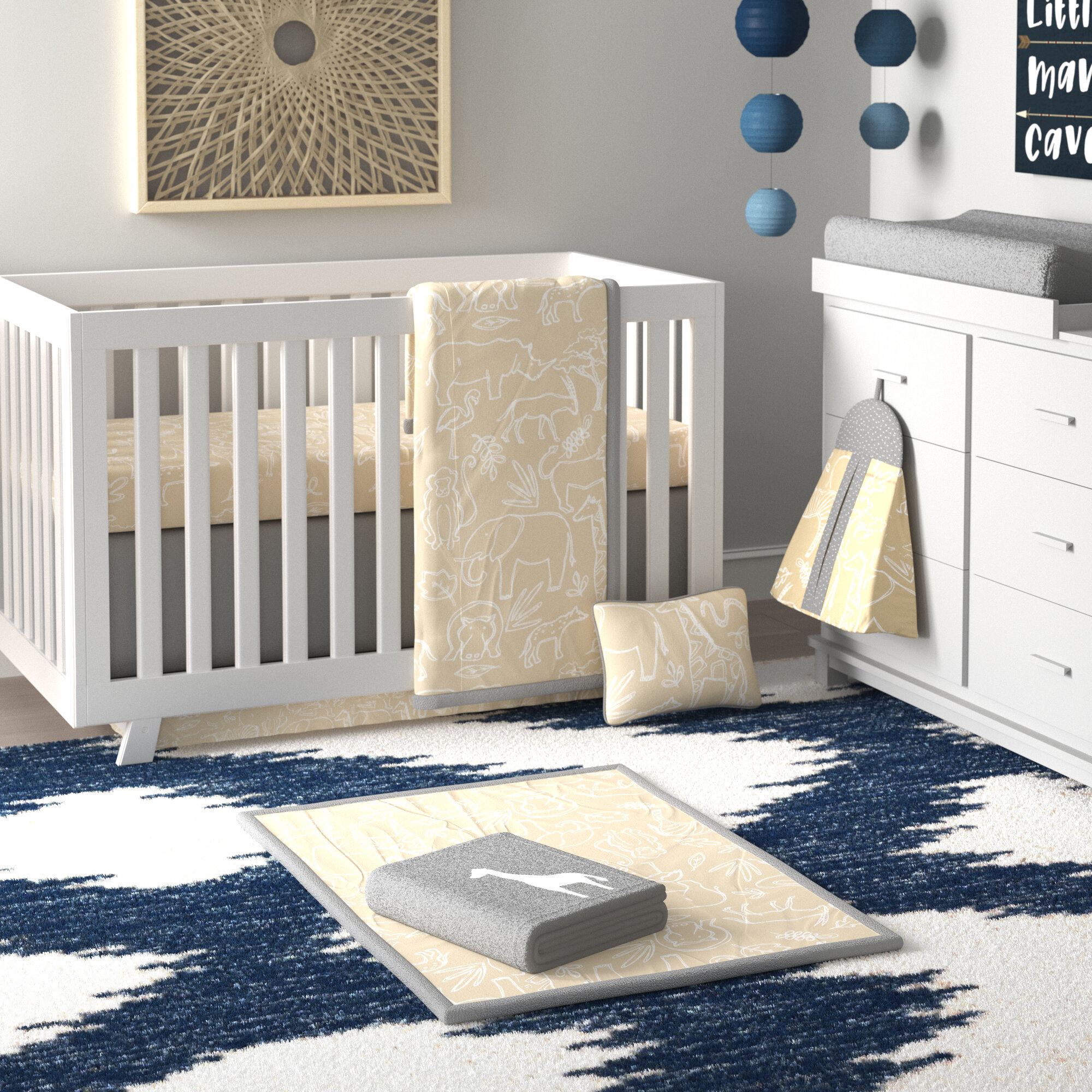 8 piece best sale crib bedding set