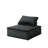 110.02 Lb Black Velvet Sectional , Quality 14.5" Seat Back Height Cozy