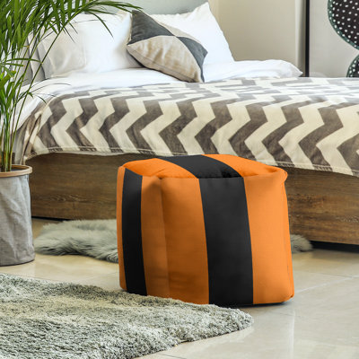 Oklahoma Pistol 13" Wide Square Stripes Cube Ottoman