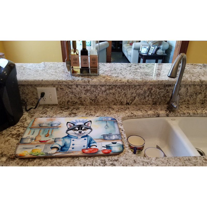 Tapis de séchage Alaskan Klee Kai The Chef