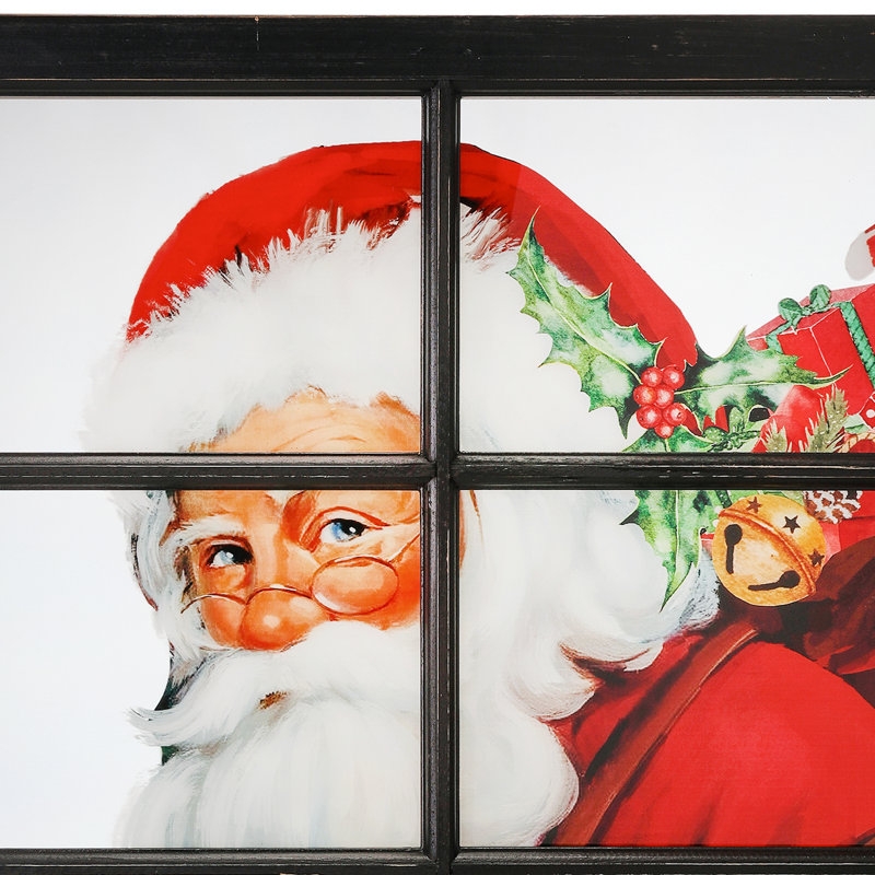 Père Noël 26 po x 26 po en acrylique