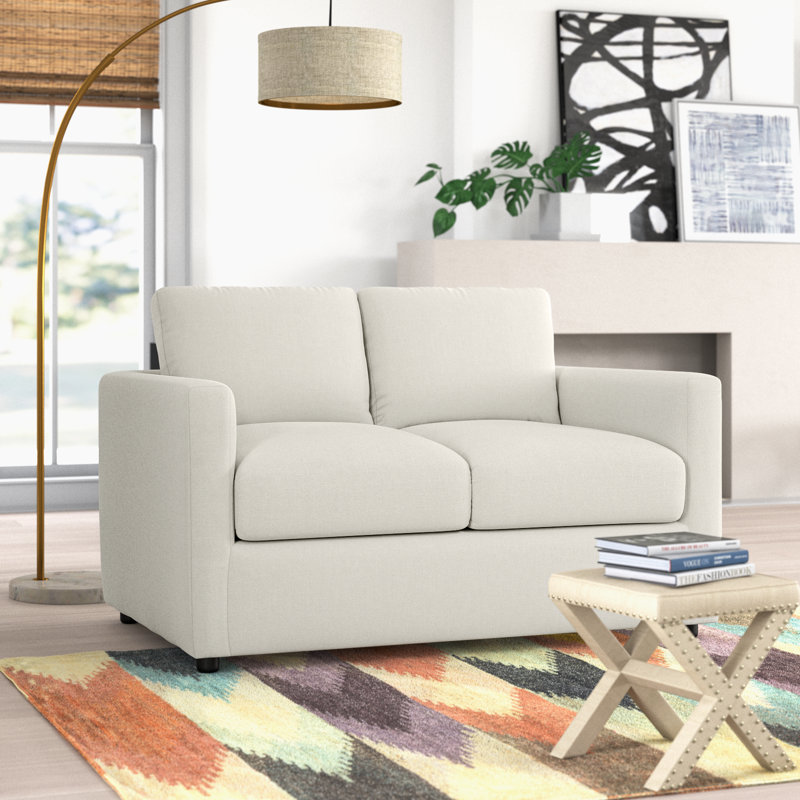 Godwin Upholstered 53'' Sofa, Conversation Pearl Basketweave