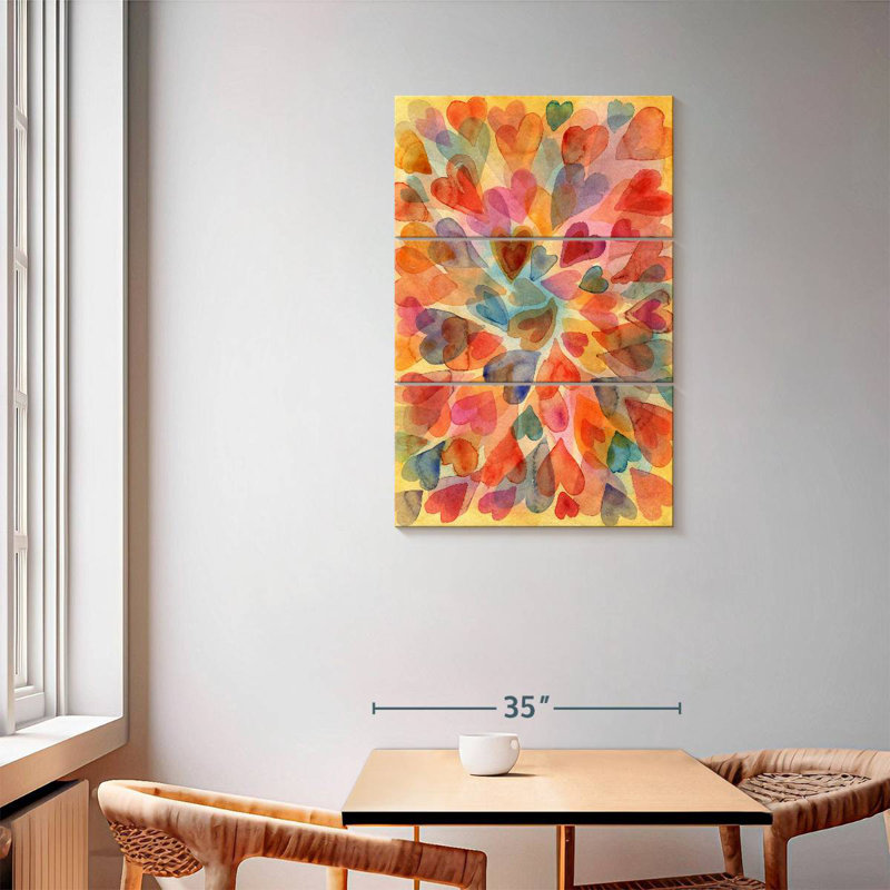 Hardie Hearts, 57'' H X 36'' W