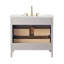 Meuble-lavabo simple 36 po avec plateau en pierre reconstituée Bilroy-1324134630