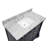 Fossen 42" Single Bathroom Vanity Set with Royal Blue Cabinet and Carrara Marble Countertop-1322901147-1230142615