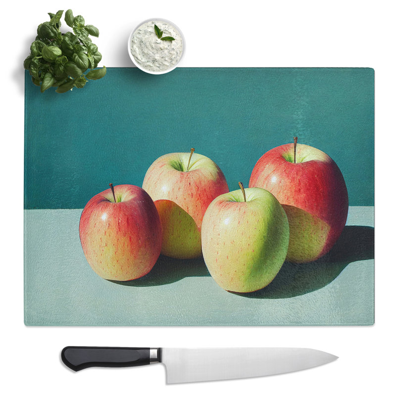 Apple Fruit Selection Vol.1  Glass Chopping Board