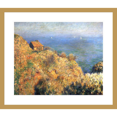 «Falaises à Varengeville» par Claude Monet, impression giclée encadrée