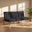 Canapé-lit convertible en simili lin 68,1 po x l 32,9 po x H 32,3 po