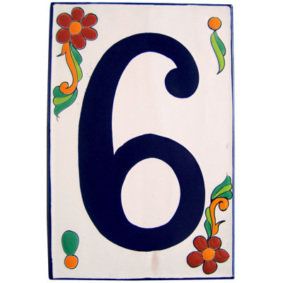Big Talavera Ceramic Building Number Six