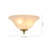 3-Light Bowl Alabaster Glass Flush Mount