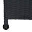 Blue Elephant 132.7cm W 408.8L Water Resistant Wicker Deck Box with Wheels-1915732358