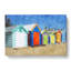 Colourful Beach Huts - Wrapped Canvas-61850689