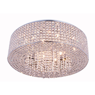 Plafonnier encastré cylindrique de style lustre Lasater