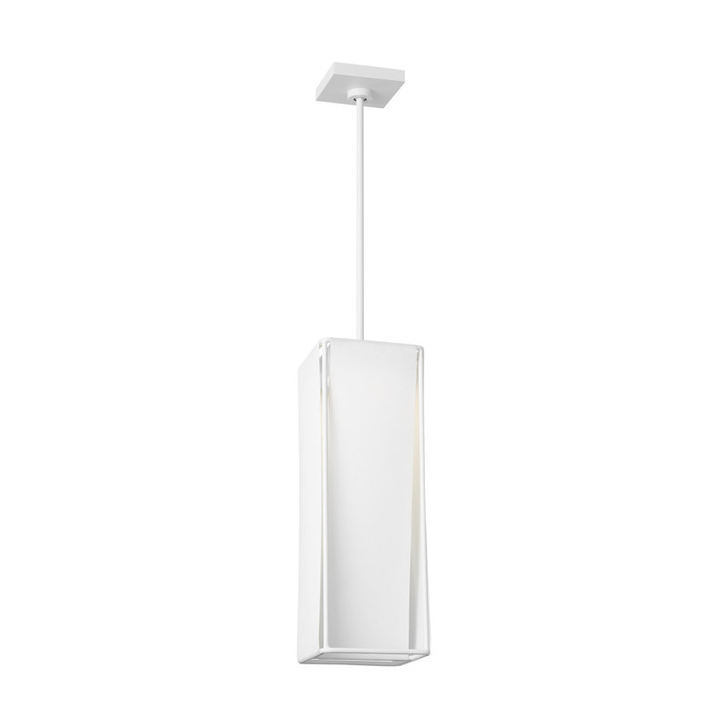 Kelly Wearstler Velero 1 Light Dining Room Pendant With White Silkscreen Tempered Shade, Soft Linen
