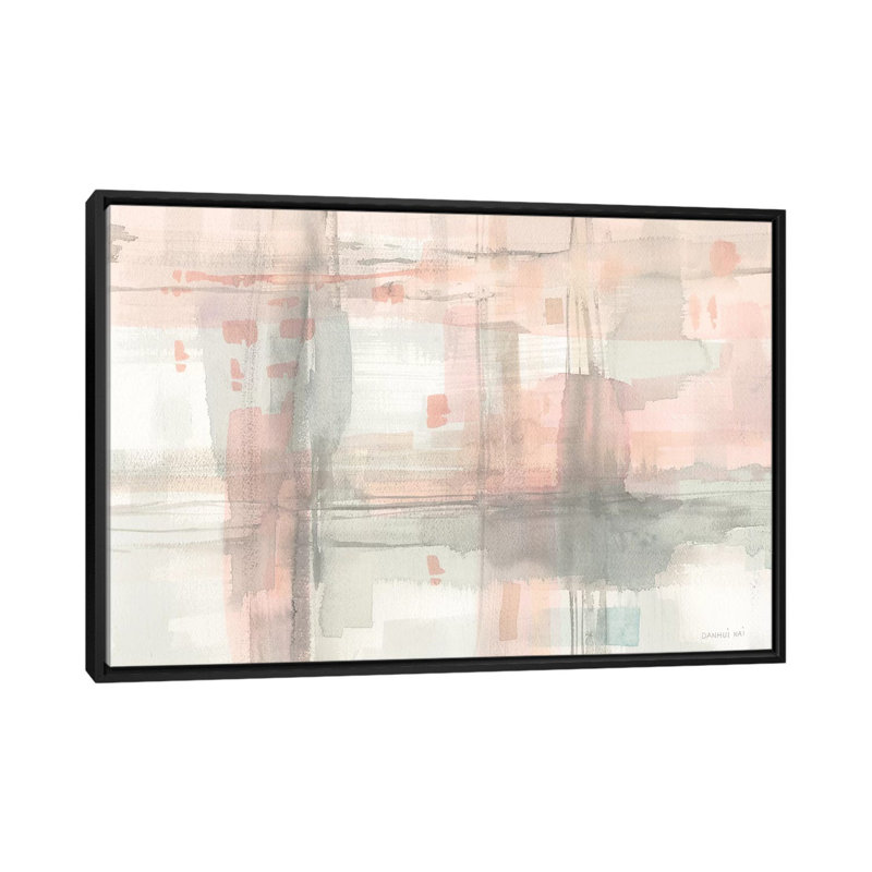 Intersection II par Danhui Nai - reproduction d'art, Toile avec cadre noir, Aucun mat, H 32 po x l 48 po x P 1,5 po