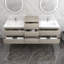 Ensemble de meuble-lavabo mural double 91 po Moreno Bailey-87461244