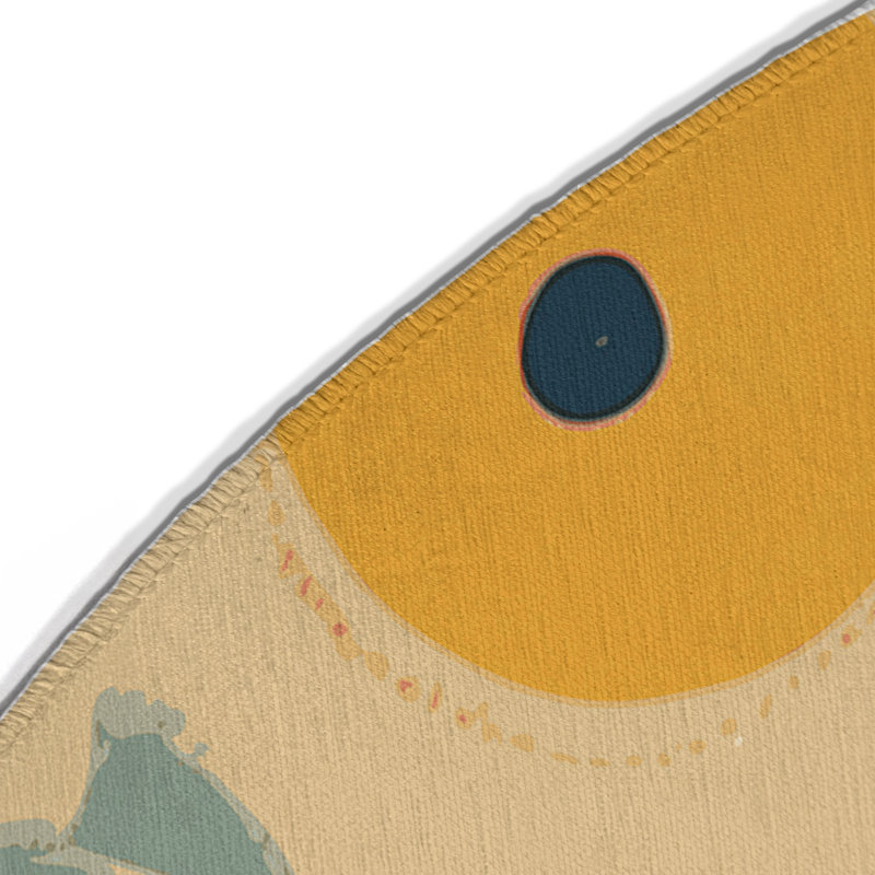 Tapis intérieur et extérieur Sleek Radiance, Rond 5 pi