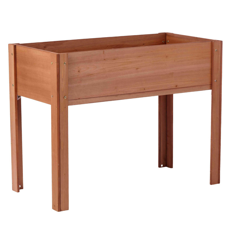 Raised Garden Bed With Legs, Brown, 30" H x 16" W x 31" D