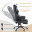  Fauteuil de direction, fauteuil de massage à 6 points de massage avec fonction chauffante, similicuir à haut dossier et soutien lombaire ergonomique-1416155174