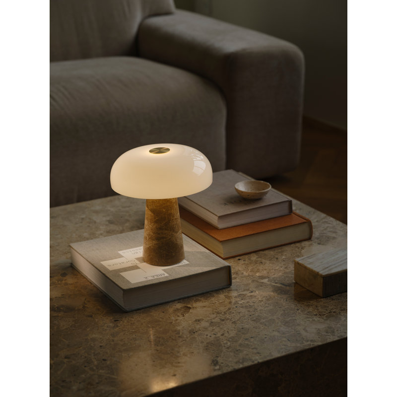 Marble Desk Lamp, Beige