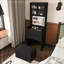 Koa Vanity with Mirror and Seat